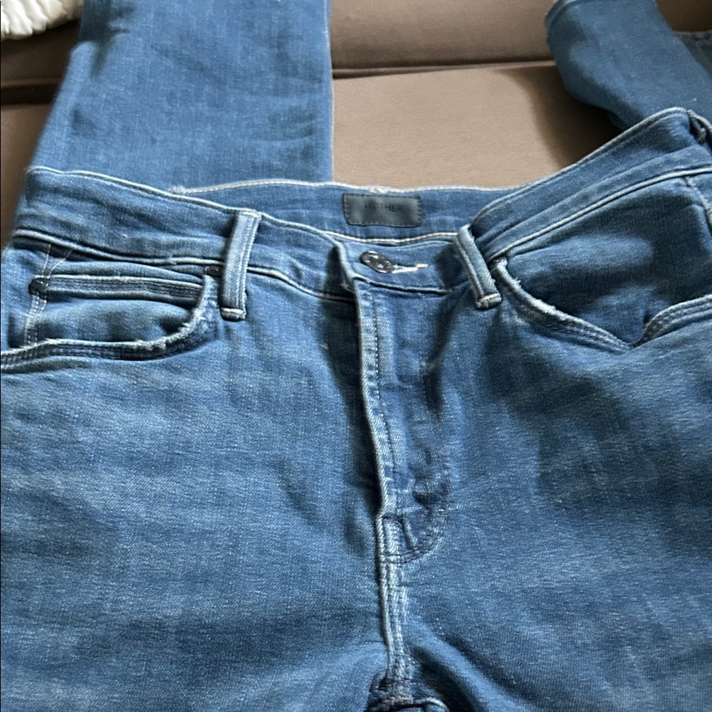 MOTHER Women's Skinny Jeans in Classic Blue